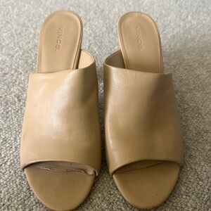 Vince tan leather sandals